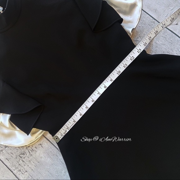 Cinq a Sept NWT ruffle sleeve tie neck mini dress *Shop@iAmWarrior - Picture 12 of 15